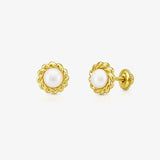 Pendientes orla Perla