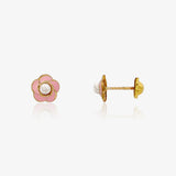 Pendientes Flor perla