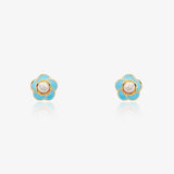 Pendientes Flor perla