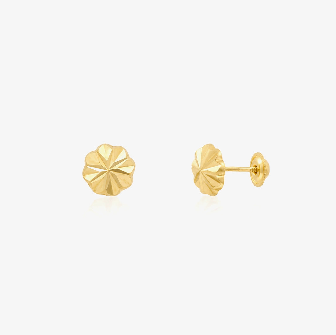 Floral Hoop Earrings