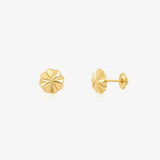 Floral Hoop Earrings