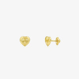 Pendientes Corazon Tallado