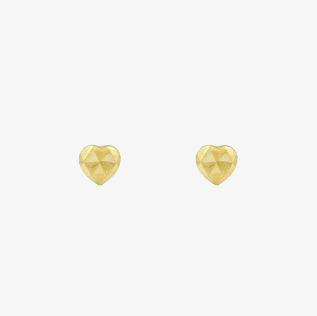 Pendientes Corazon Tallado