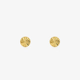 Round Carved Earrings