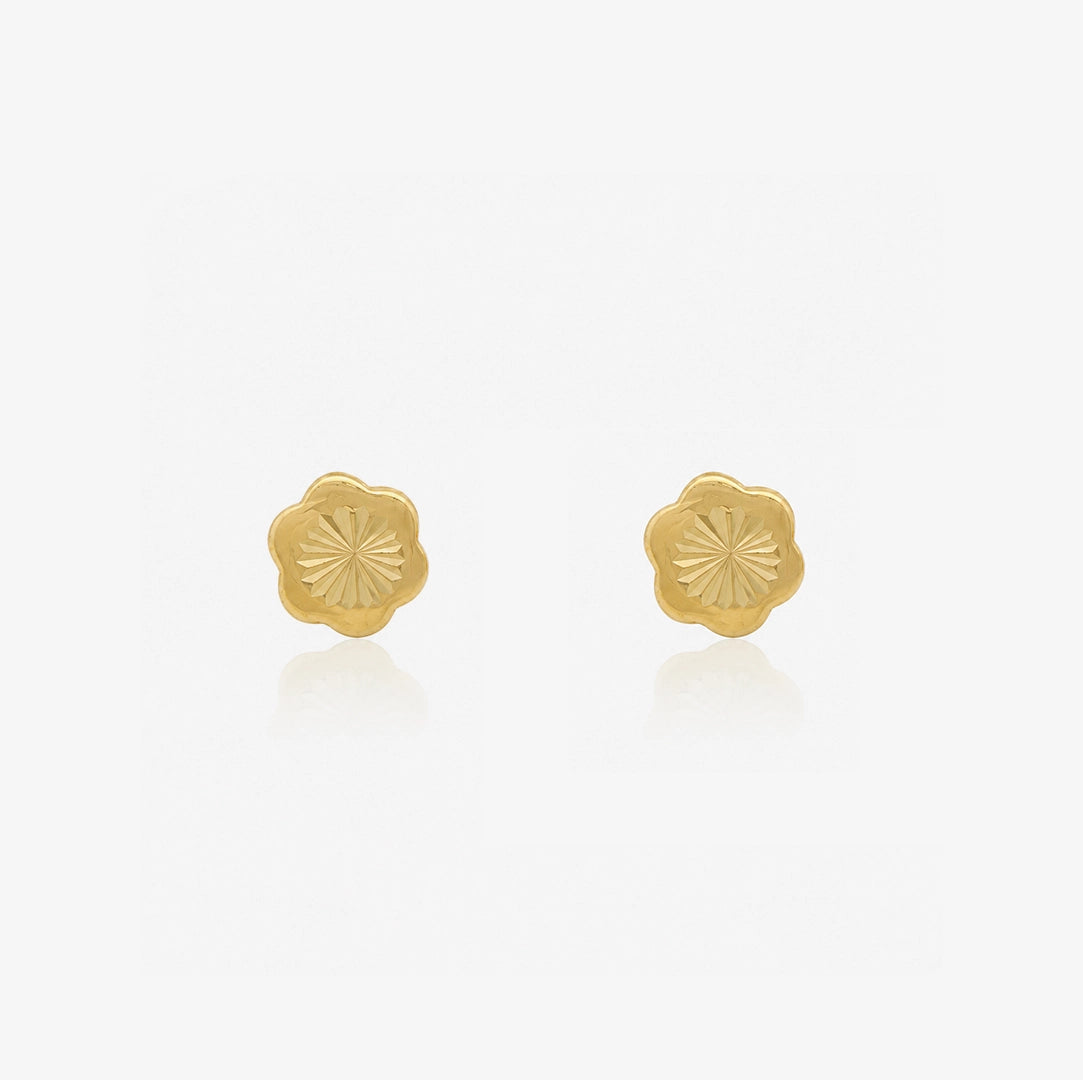 Daisy Carved Earrings