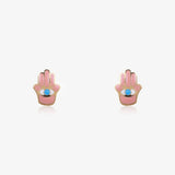 Pendientes Esmalte Mano Ojo