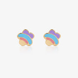 Pendientes Flor arcoiris