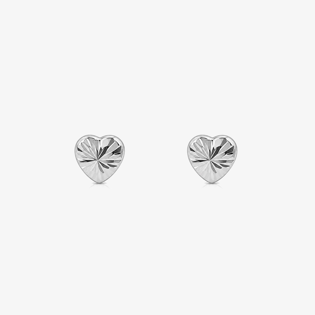 Carved Heart Earrings