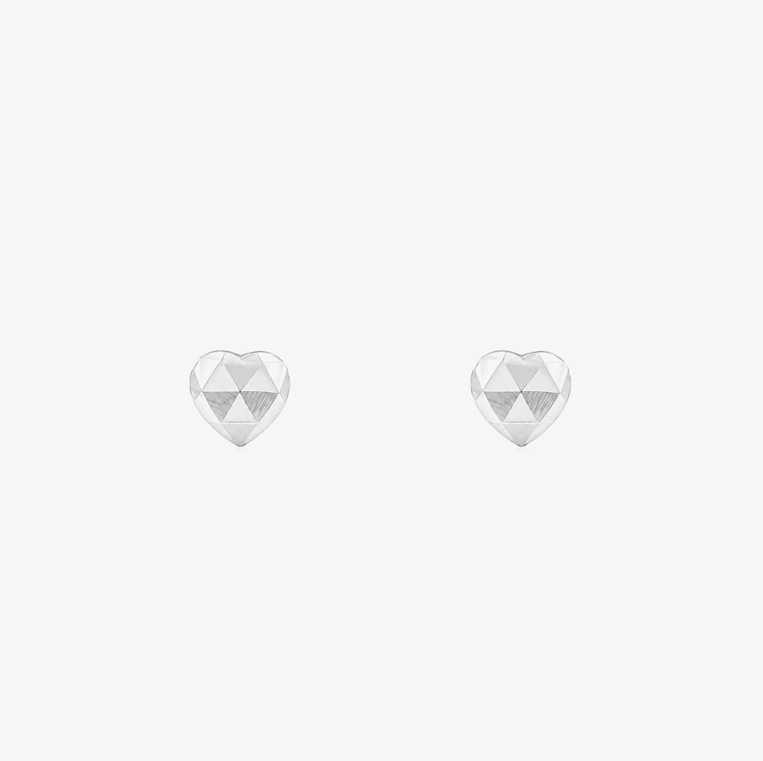 Pendientes Corazon Tallado