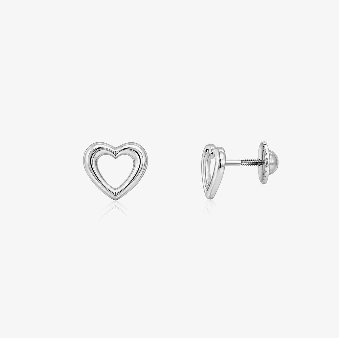 Openwork Heart Earrings