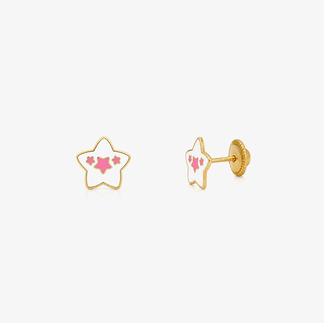 Pendientes Estrella Esmalte