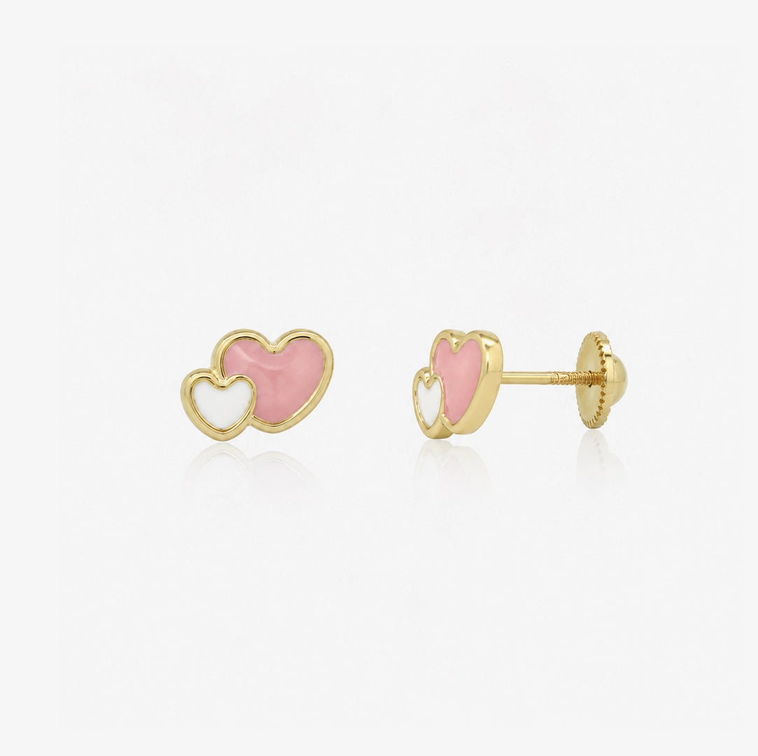 Pendientes Doble Corazón