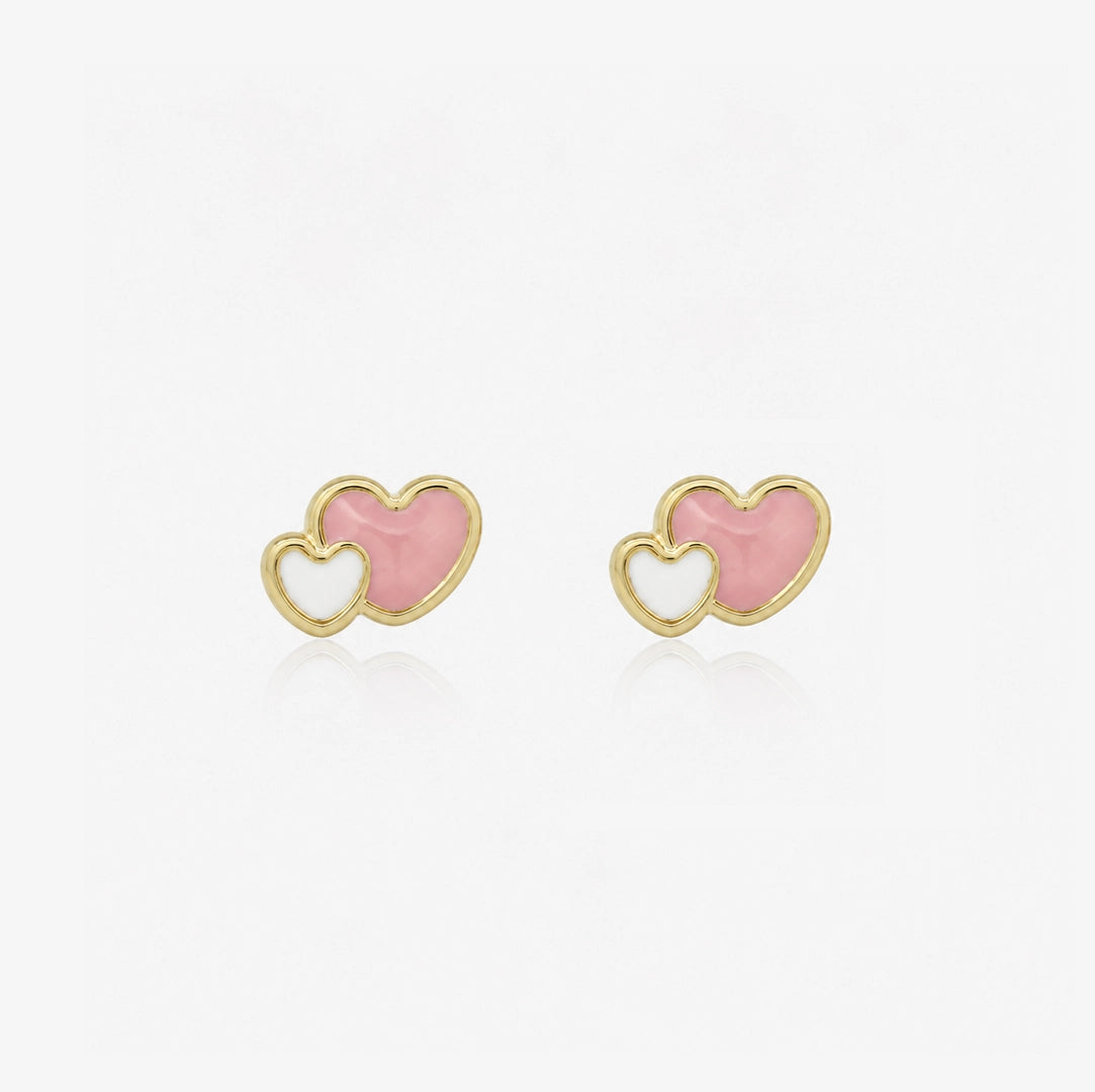 Pendientes Doble Corazón