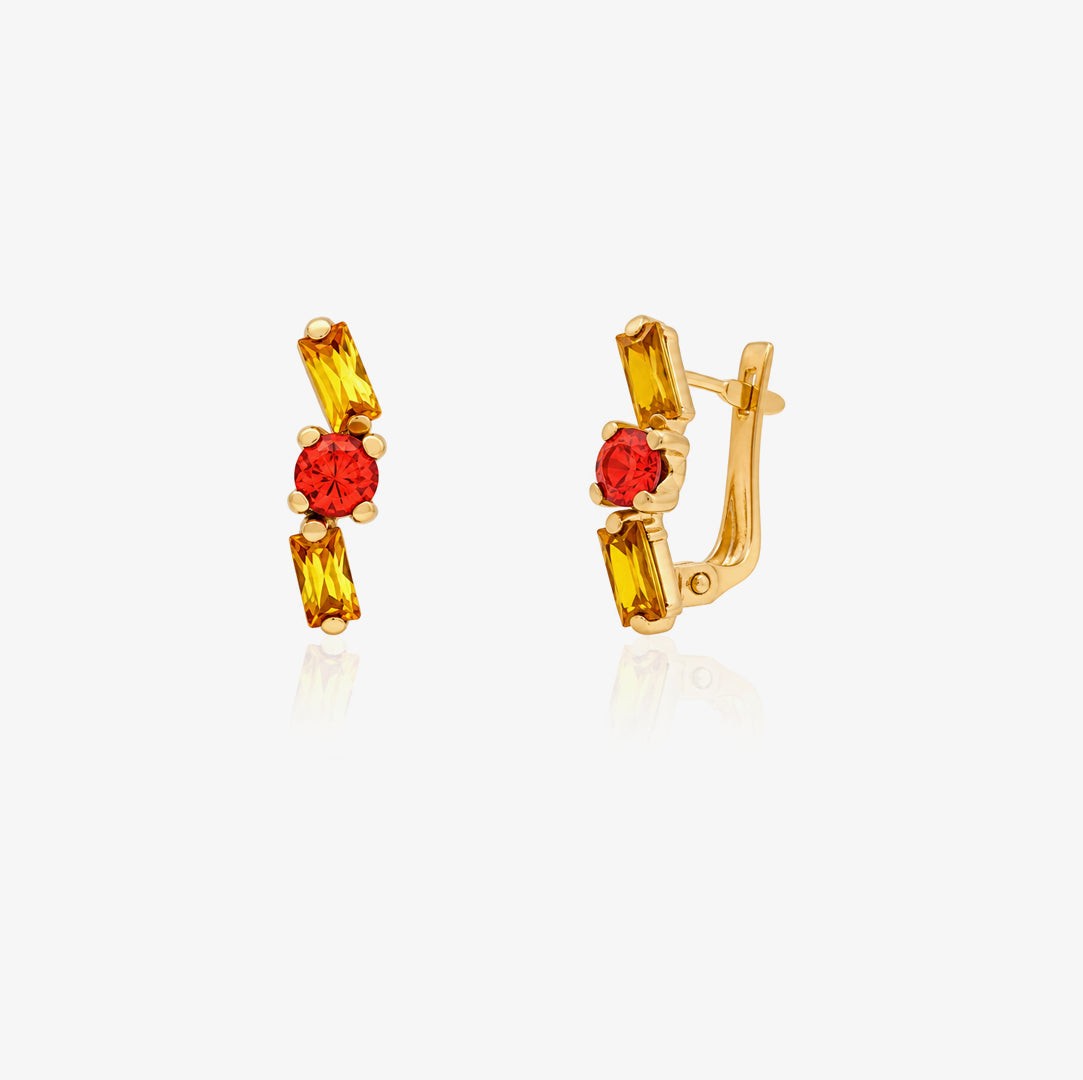 Pendientes Ballestilla Piedras