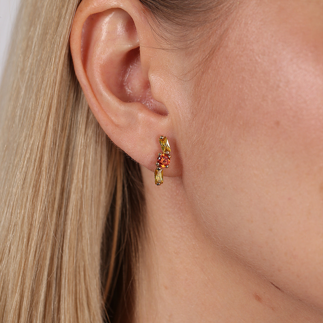 Pendientes Ballestilla Piedras
