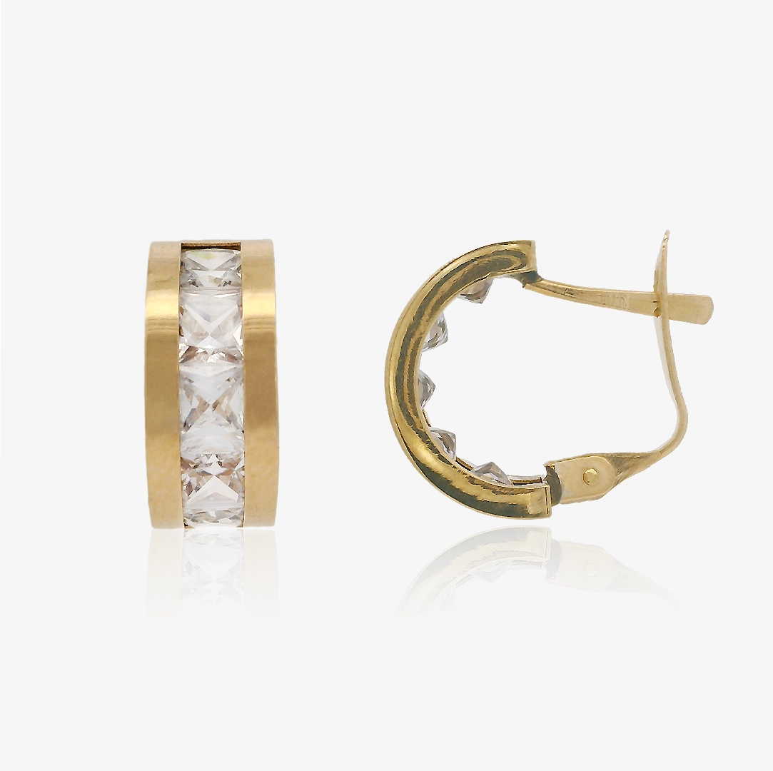 Pendientes Ballestilla circonitas