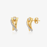 Two-tone earrings