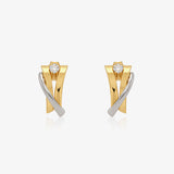 Two-tone earrings