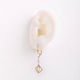 Long pearl earrings