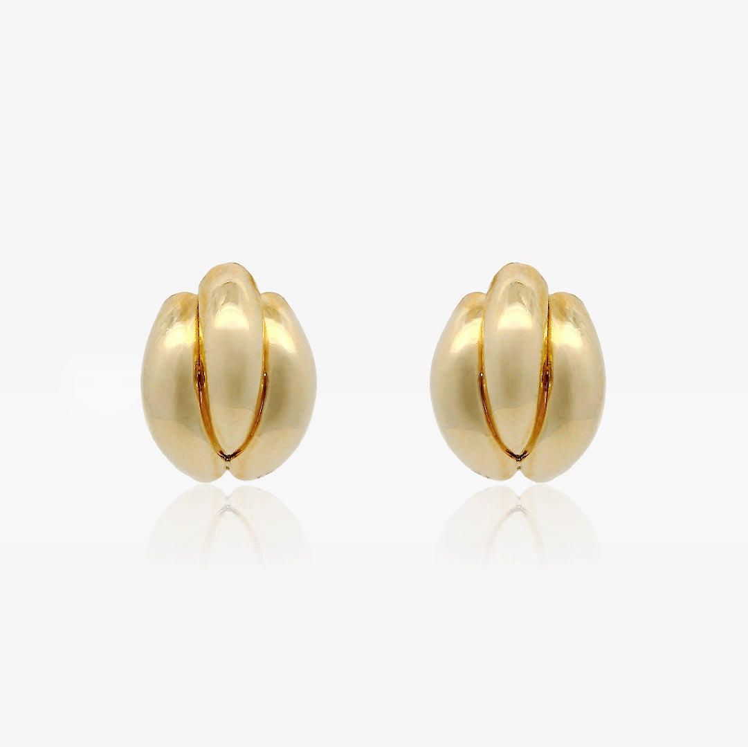 Pendientes Triple Banda Hojilla