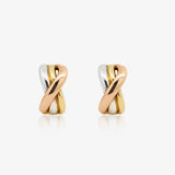 Tricolor Bow Earrings