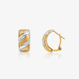 Omega Two-Tone Earrings