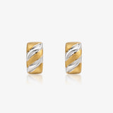 Omega Two-Tone Earrings