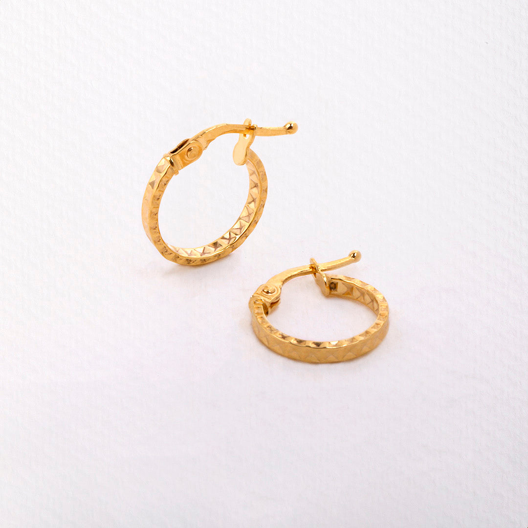 Flat Lapidated Hoops