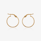 Flat Lapidated Hoops