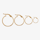 Flat Lapidated Hoops