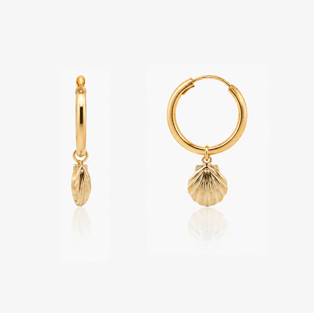 Shell Hoop Earrings