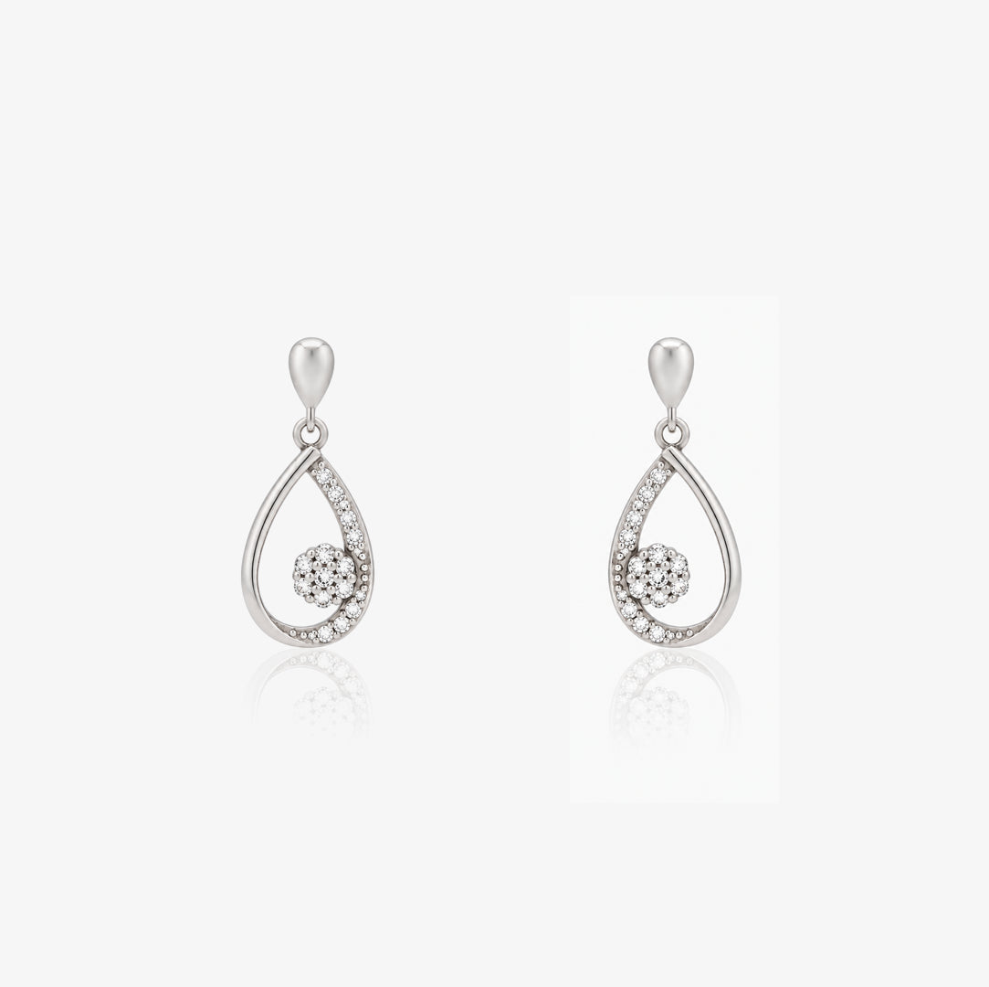 Pendientes Oval Roseta