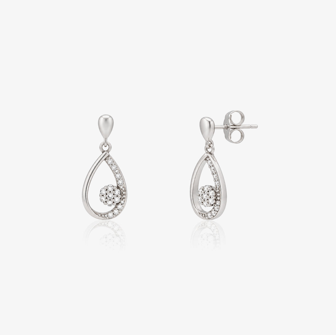 Pendientes Oval Roseta