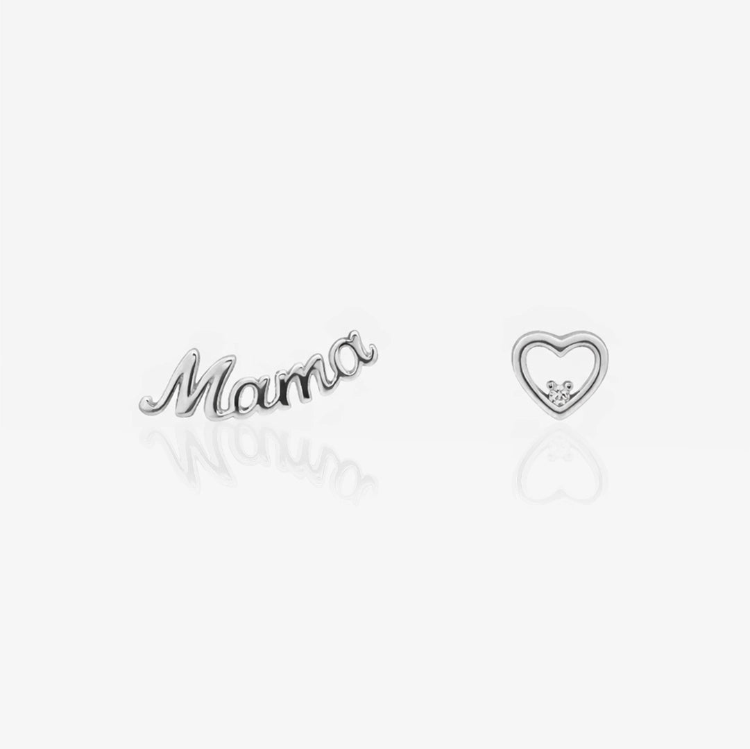 Pendientes Duo Corazón Mama