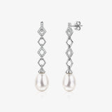 Pendientes Perlas Piedras Largos