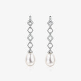 Pendientes Perlas Piedras Largos