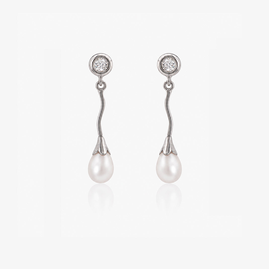 Long teardrop earrings