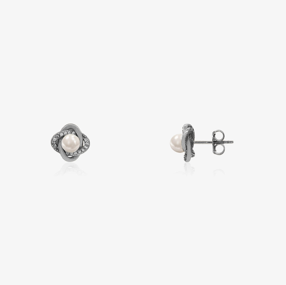 Pendientes trebol Perlas