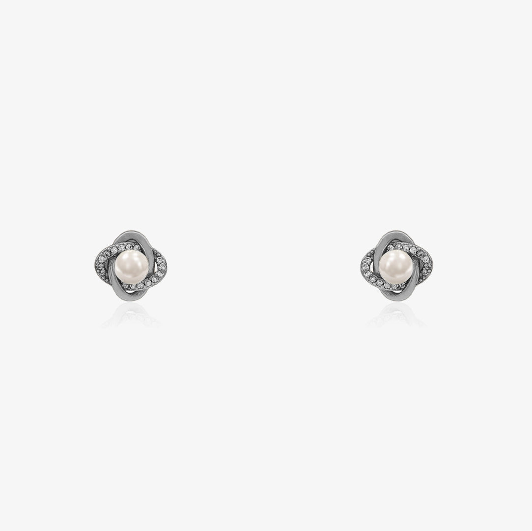 Pendientes trebol Perlas