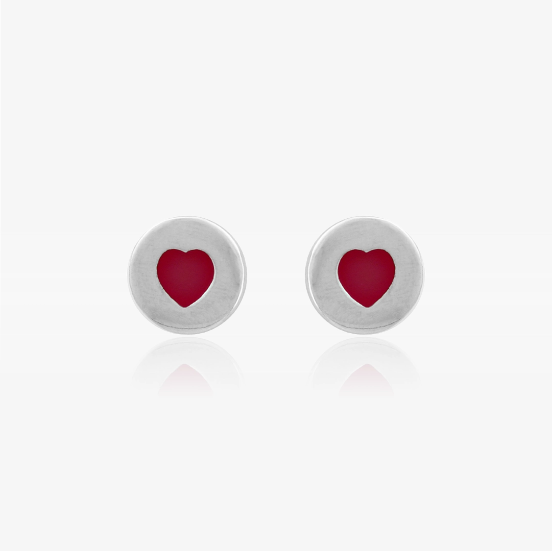 Pendientes Corazon Esmalte