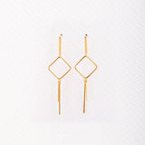 Long Rhombus Earrings