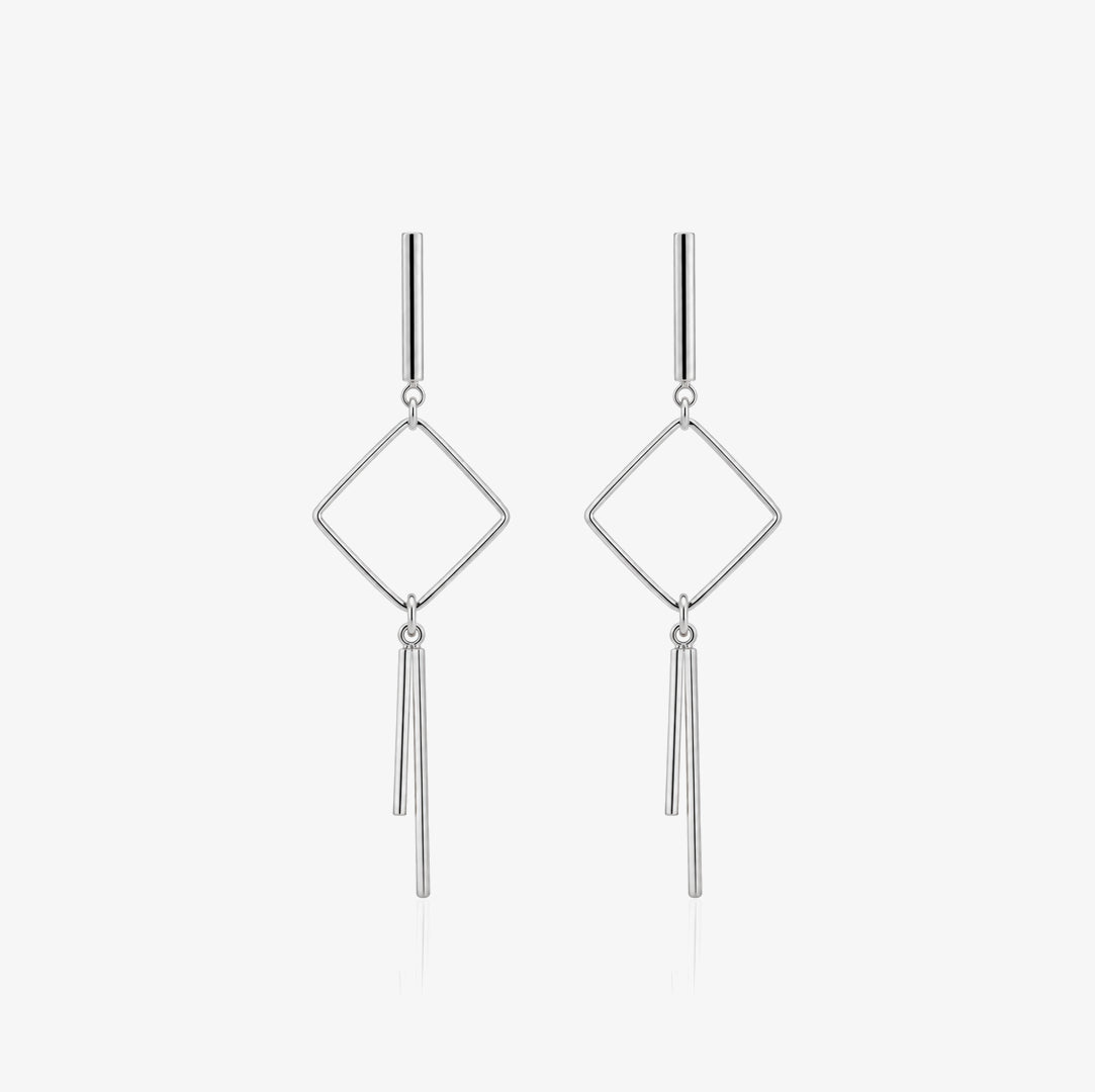Long Rhombus Earrings