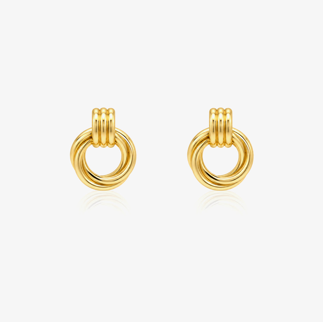 Intertwined Hoop Earrings