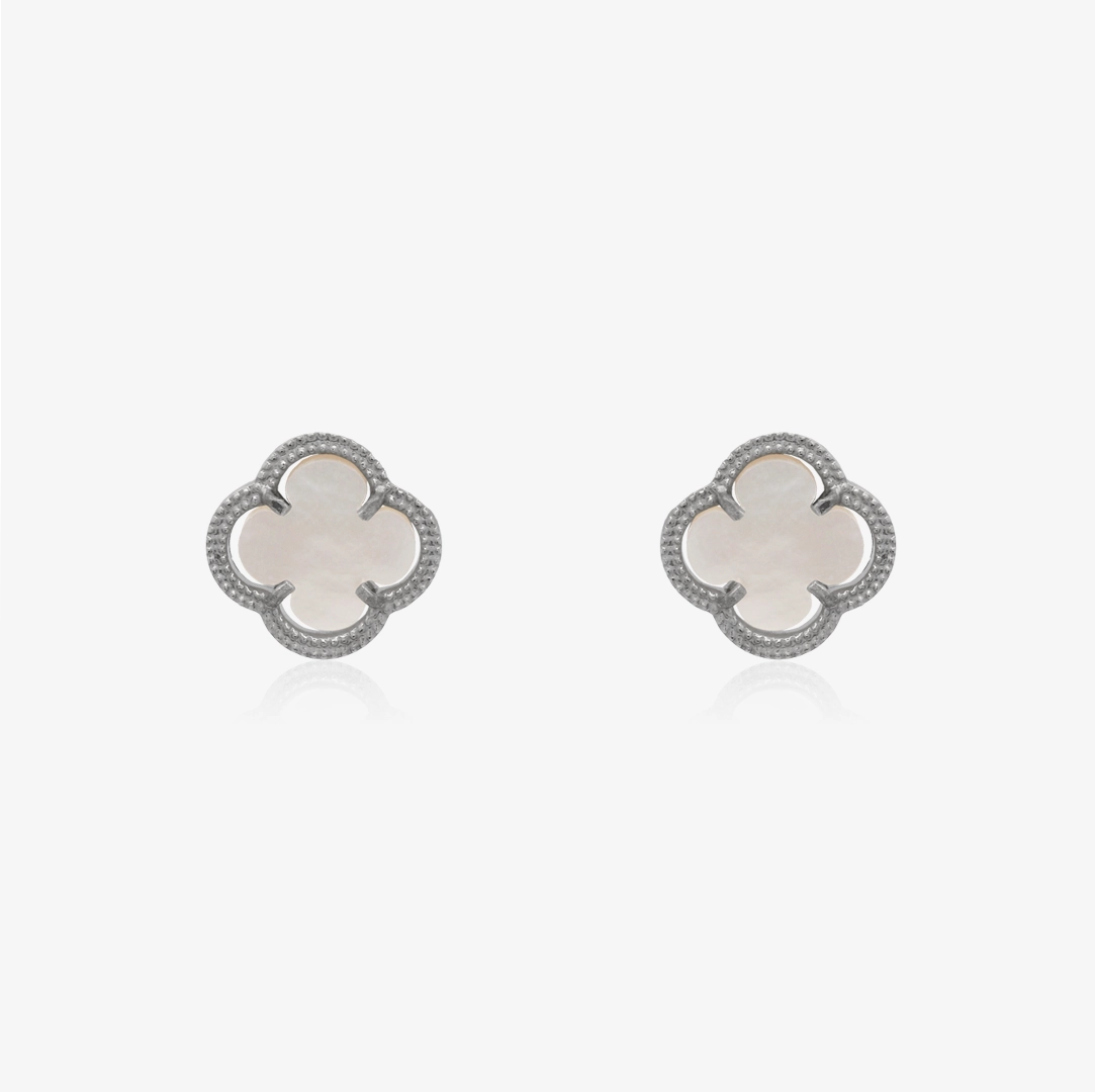 Pendientes Trebol Nacar