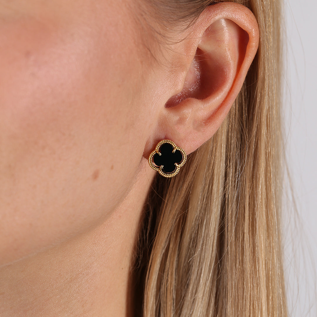 Pendientes Trebol Onix