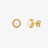 Pearl Donut Earrings