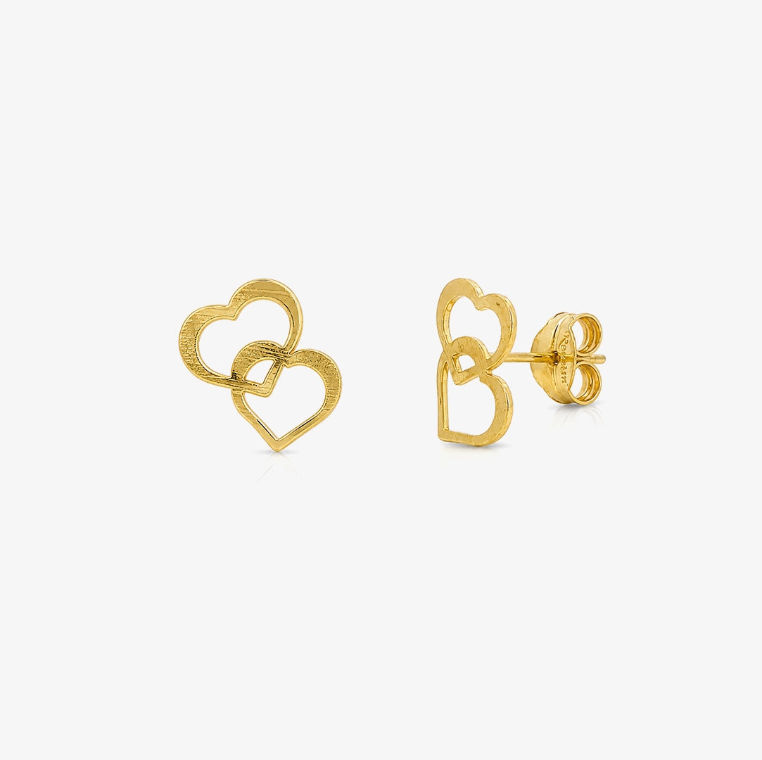 Pendientes Corazón Doble