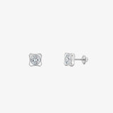 Square Chatón Earrings