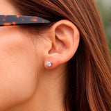 Square Chatón Earrings