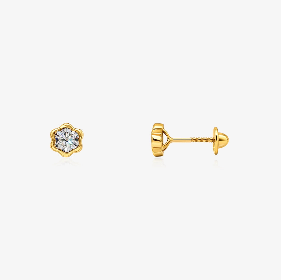 Flower Chatons Studs